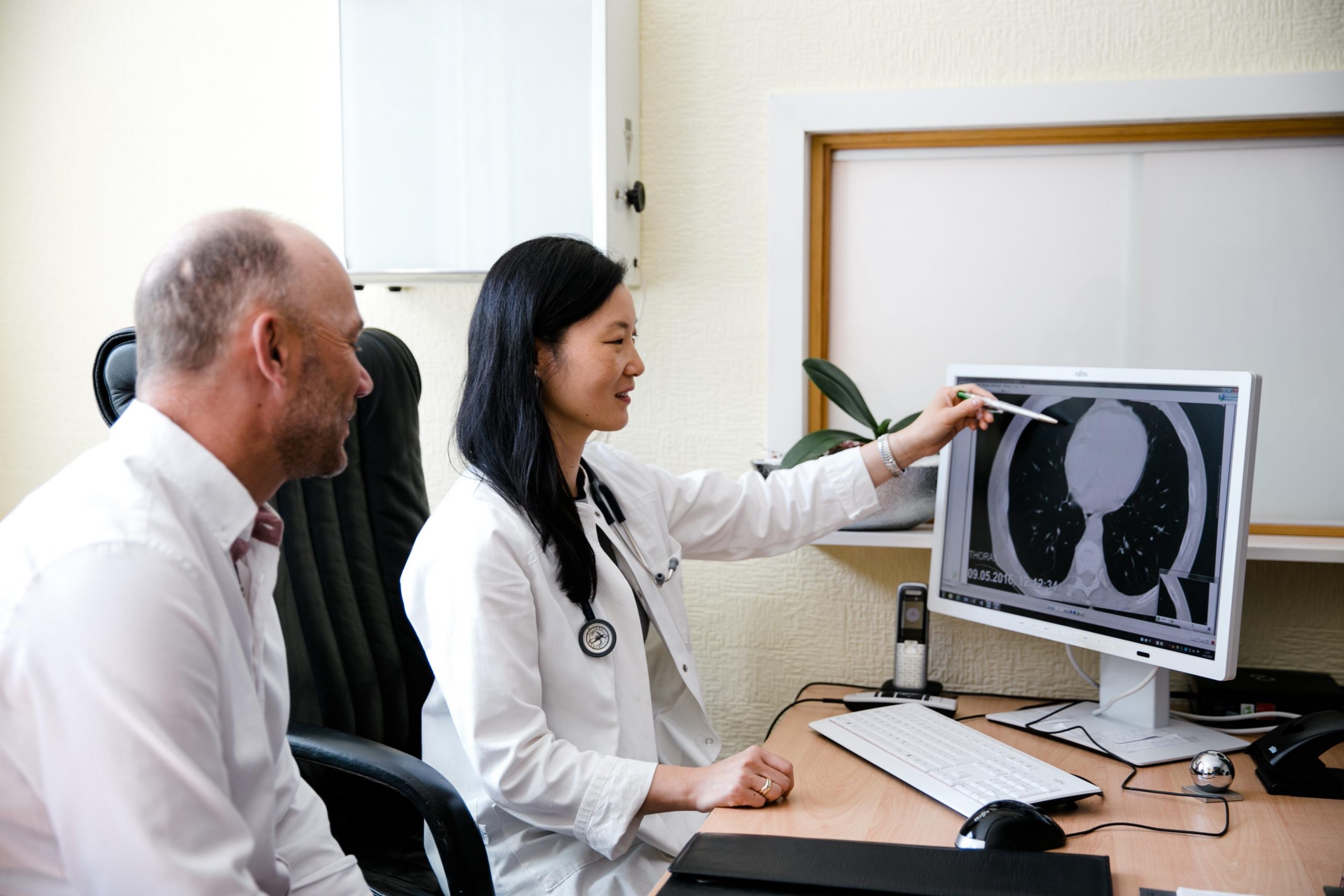 Pneumologische Untersuchung in der Privatpraxis Dr. med. Mi-Ri Maschek in Berlin-Westend